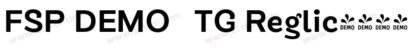 FSP DEMO   TG Reglic字体转换